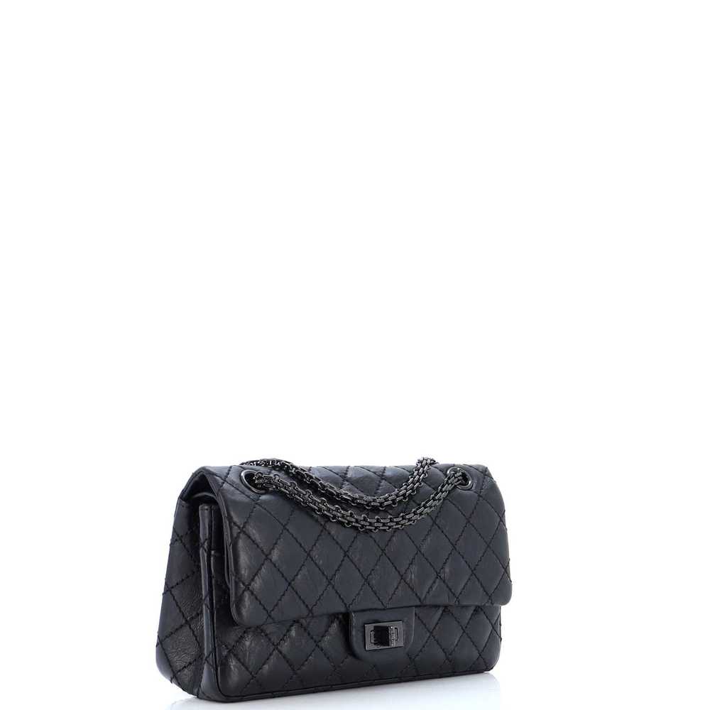 Chanel So Black Reissue 2.55 Flap Bag Quilted Age… - image 2