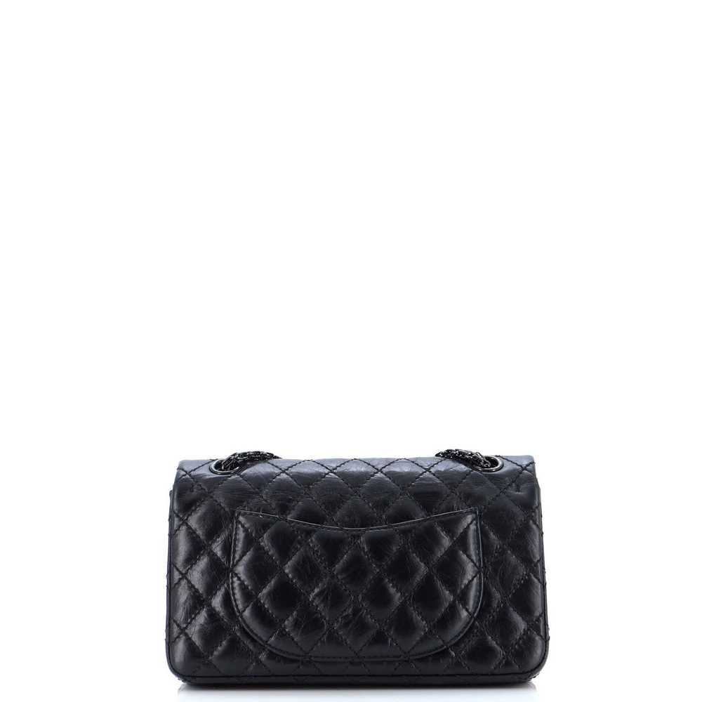 Chanel So Black Reissue 2.55 Flap Bag Quilted Age… - image 3
