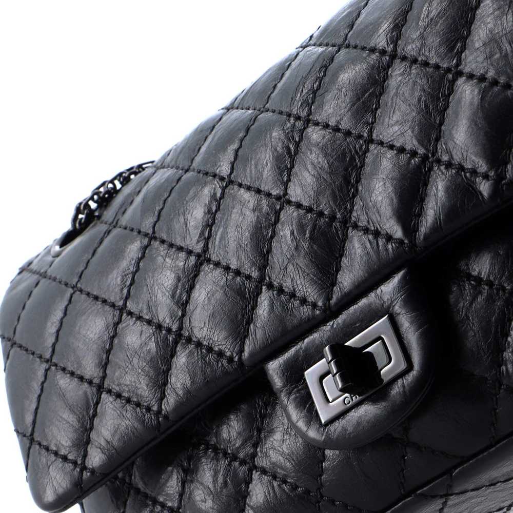 Chanel So Black Reissue 2.55 Flap Bag Quilted Age… - image 7