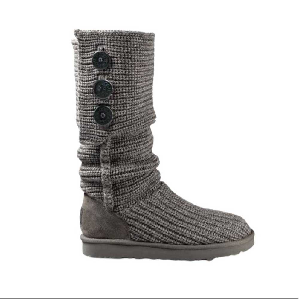 UGG Grey Classic Cardy Boot SZ 6 - image 1