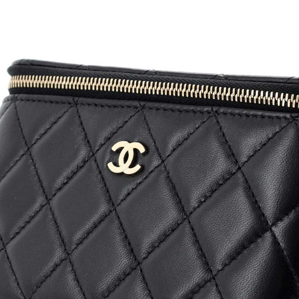 Chanel Classic Vanity Case with Chain Quilted Lam… - image 7