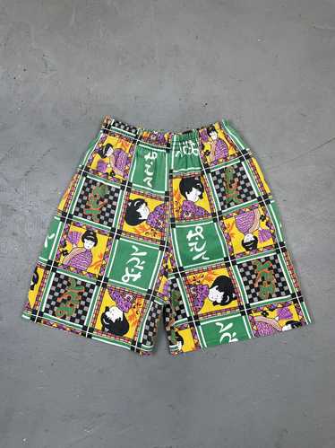 Vintage Vintage geisha lightweight cotton shorts c