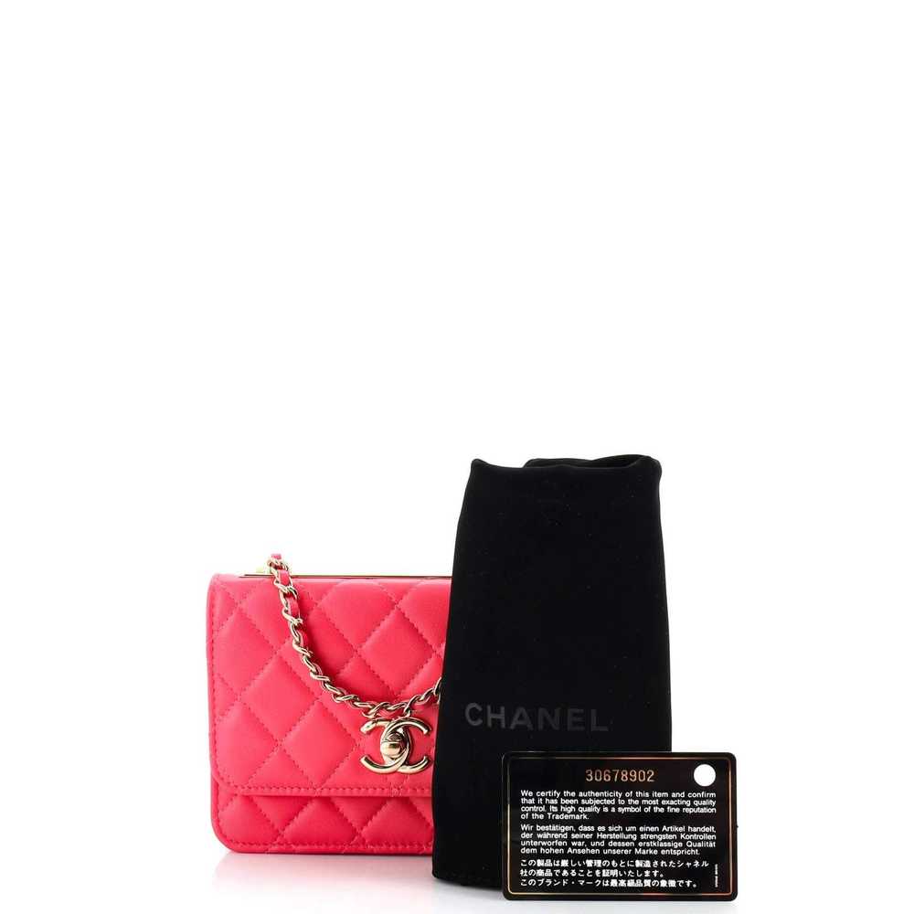 Chanel Trendy CC Wallet on Chain Quilted Lambskin… - image 2