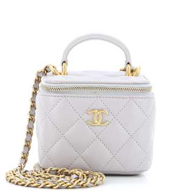 Chanel Classic Top Handle Vanity Case with Chain … - image 1