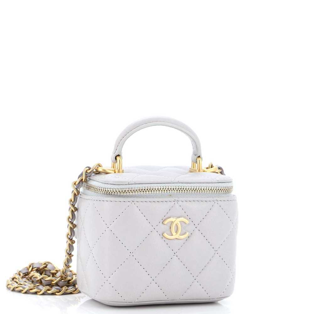 Chanel Classic Top Handle Vanity Case with Chain … - image 2