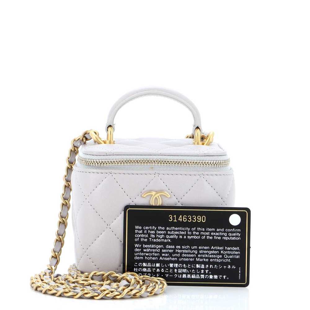 Chanel Classic Top Handle Vanity Case with Chain … - image 3