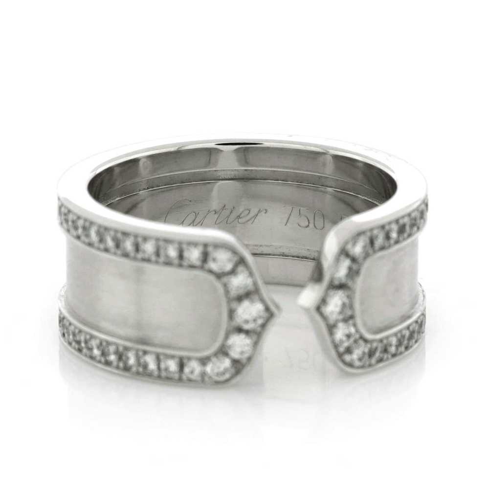 Cartier C de Cartier Ring 18K White Gold with Pav… - image 4