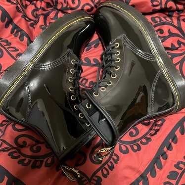 Dr. Martens 1460 Patent Boots in Black - image 1