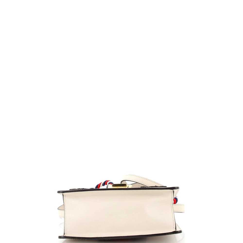 Gucci Sylvie Top Handle Bag Embroidered Leather M… - image 4