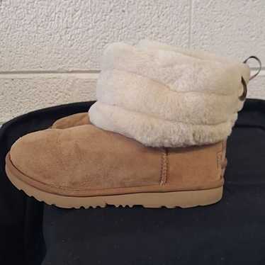 UGG Women's Tan Classic Fluff Mini Quilted Winter… - image 1