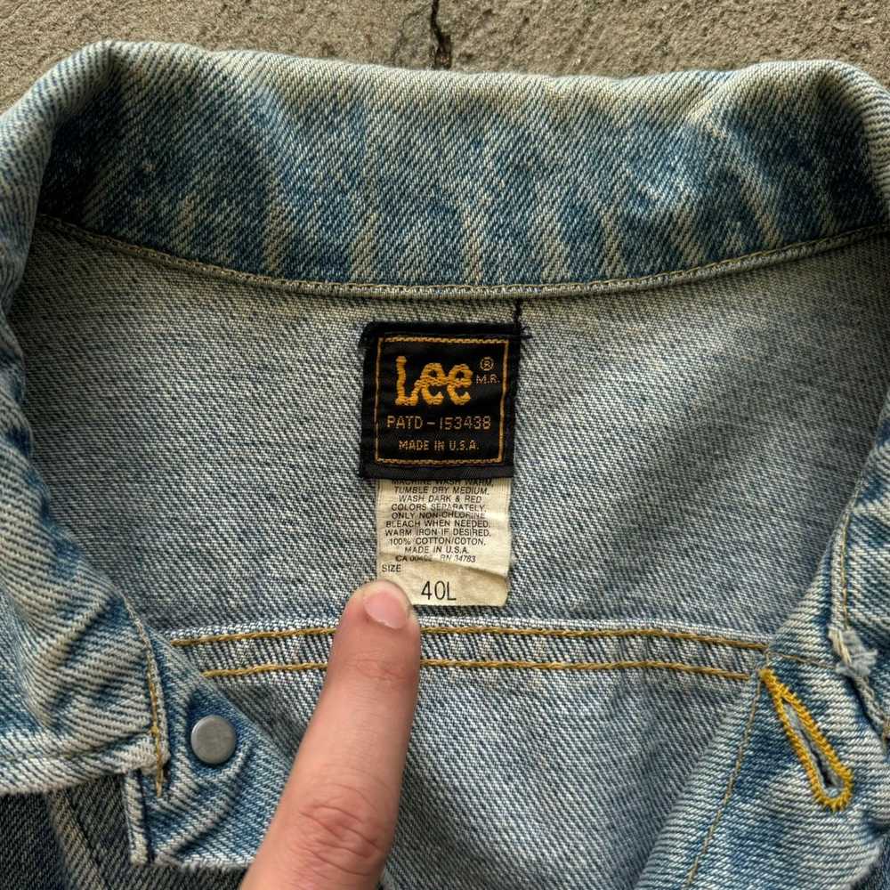 Lee × Vintage Vintage Lee riders denim jacket mad… - image 2