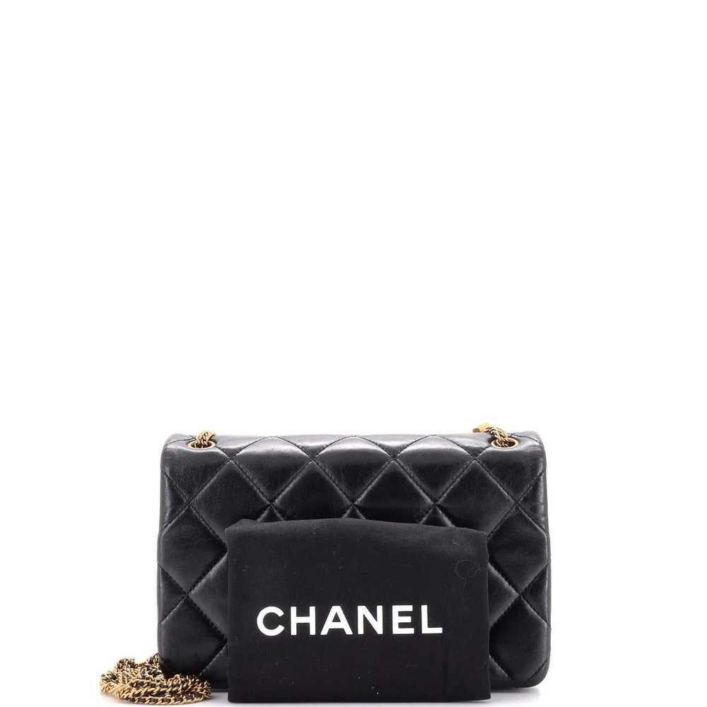 Chanel On And On Full Flap Bag Quilted Lambskin M… - image 2