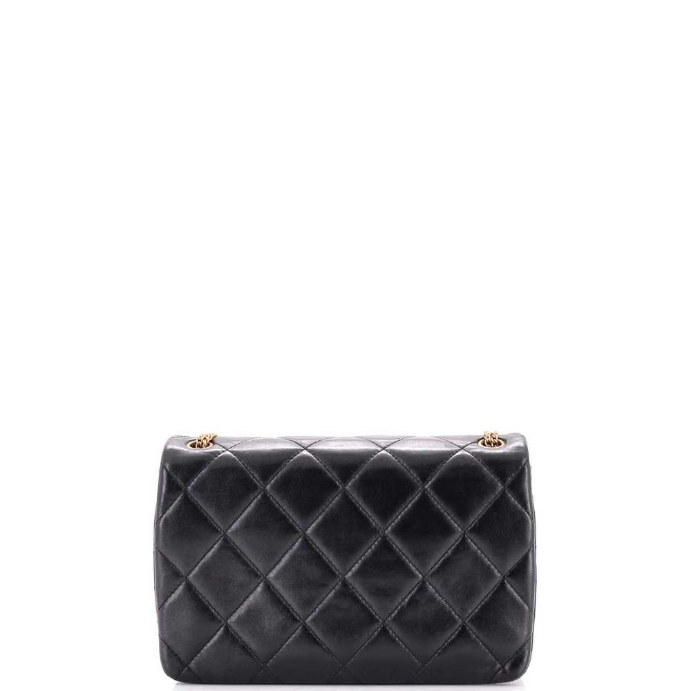 Chanel On And On Full Flap Bag Quilted Lambskin M… - image 4