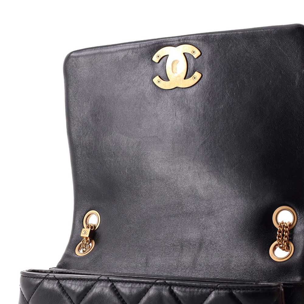 Chanel On And On Full Flap Bag Quilted Lambskin M… - image 7