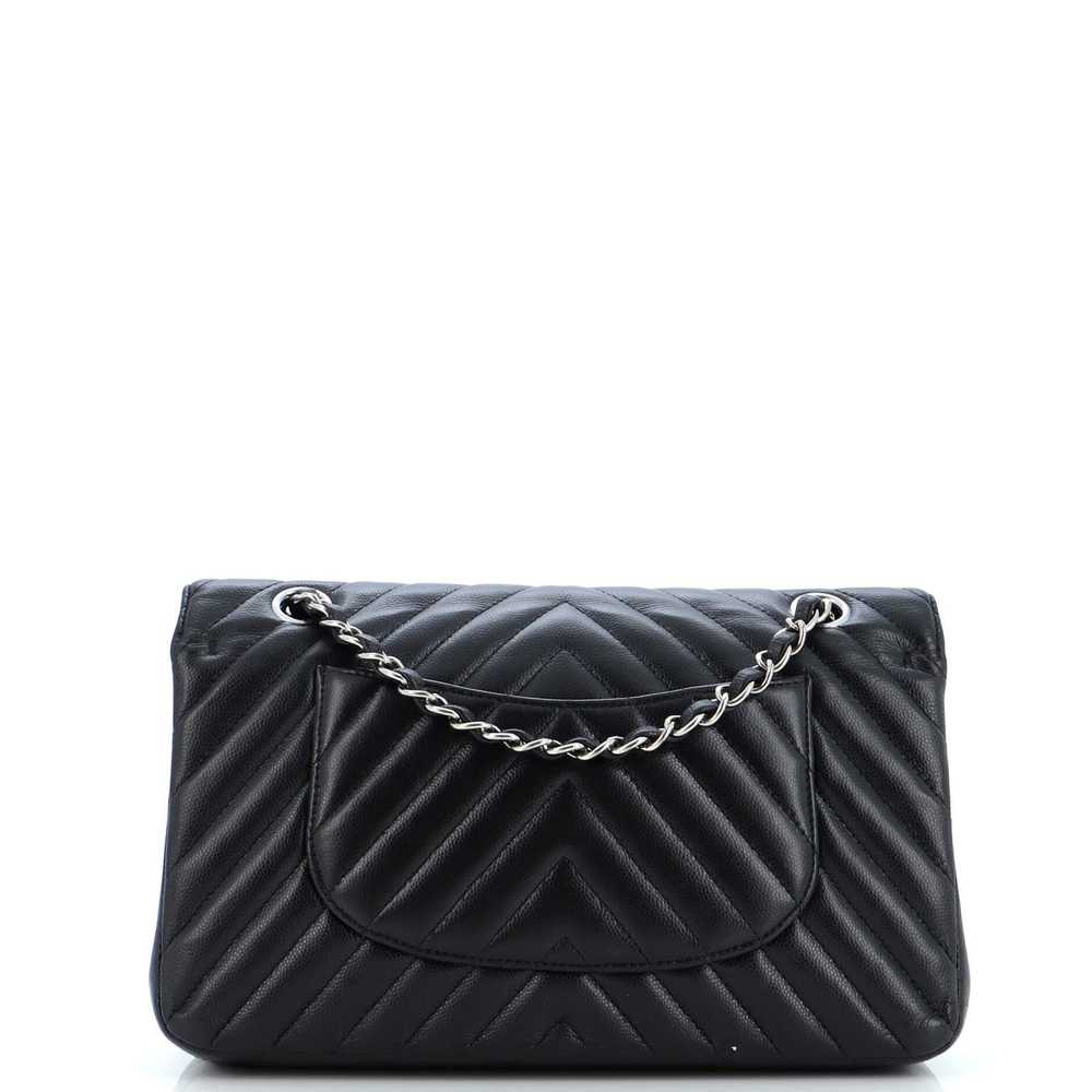 Chanel Classic Double Flap Bag Chevron Lambskin M… - image 3