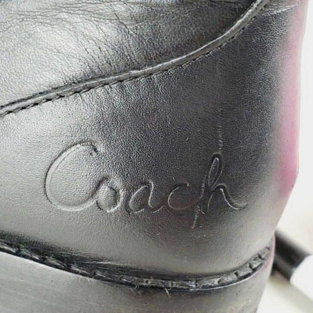 Coach Womens Black Leather Knee High Rou - image 3