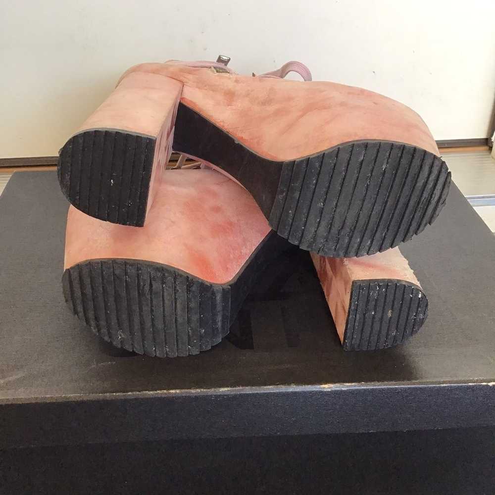 UNIF Hellbound Pink Platform Boots sz 6 - image 9