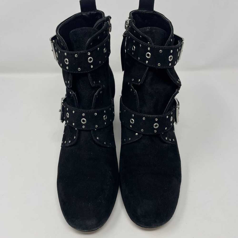 REBECCA MINKOFF Suede Studded Moto Ankle Boots in… - image 4