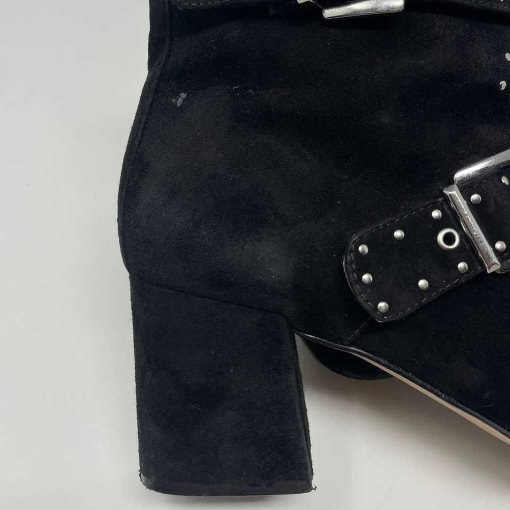 REBECCA MINKOFF Suede Studded Moto Ankle Boots in… - image 7