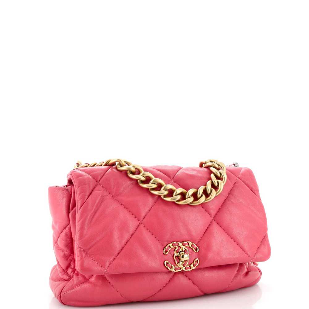 Chanel 19 Flap Bag Quilted Leather Large - image 2