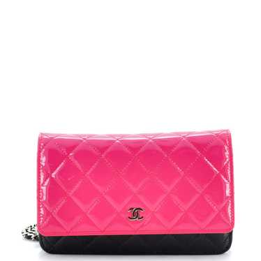 Chanel Bicolor Wallet on Chain Quilted Patent None - image 1