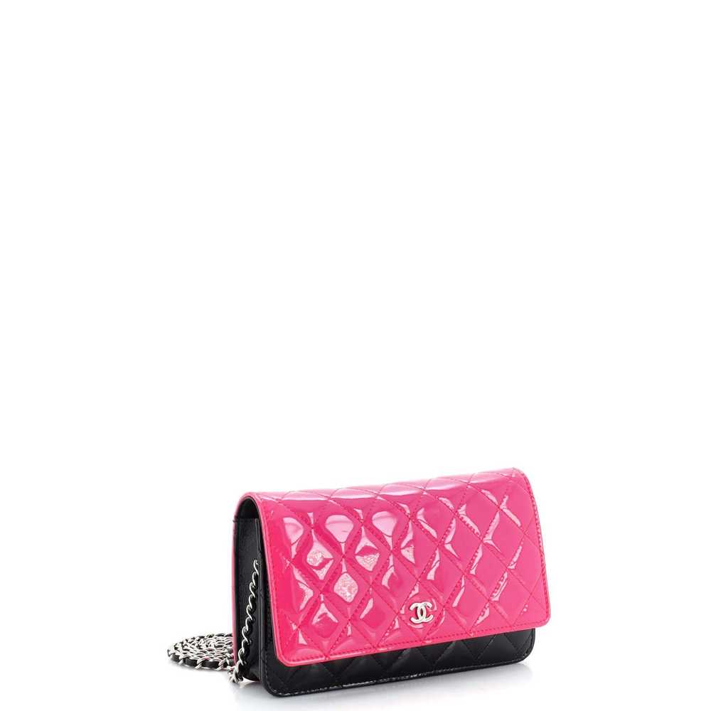 Chanel Bicolor Wallet on Chain Quilted Patent None - image 2