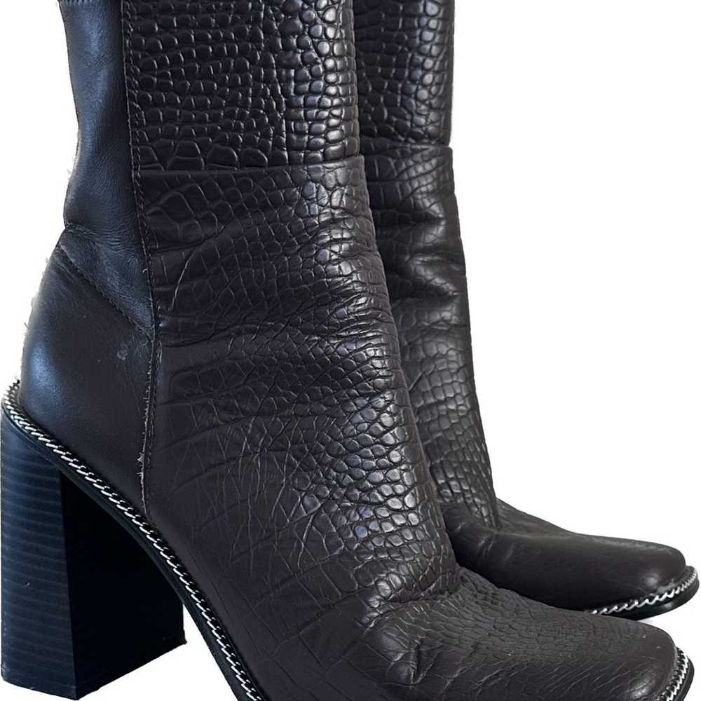 Aldo flex womens leather heal Boots like new  siz… - image 1