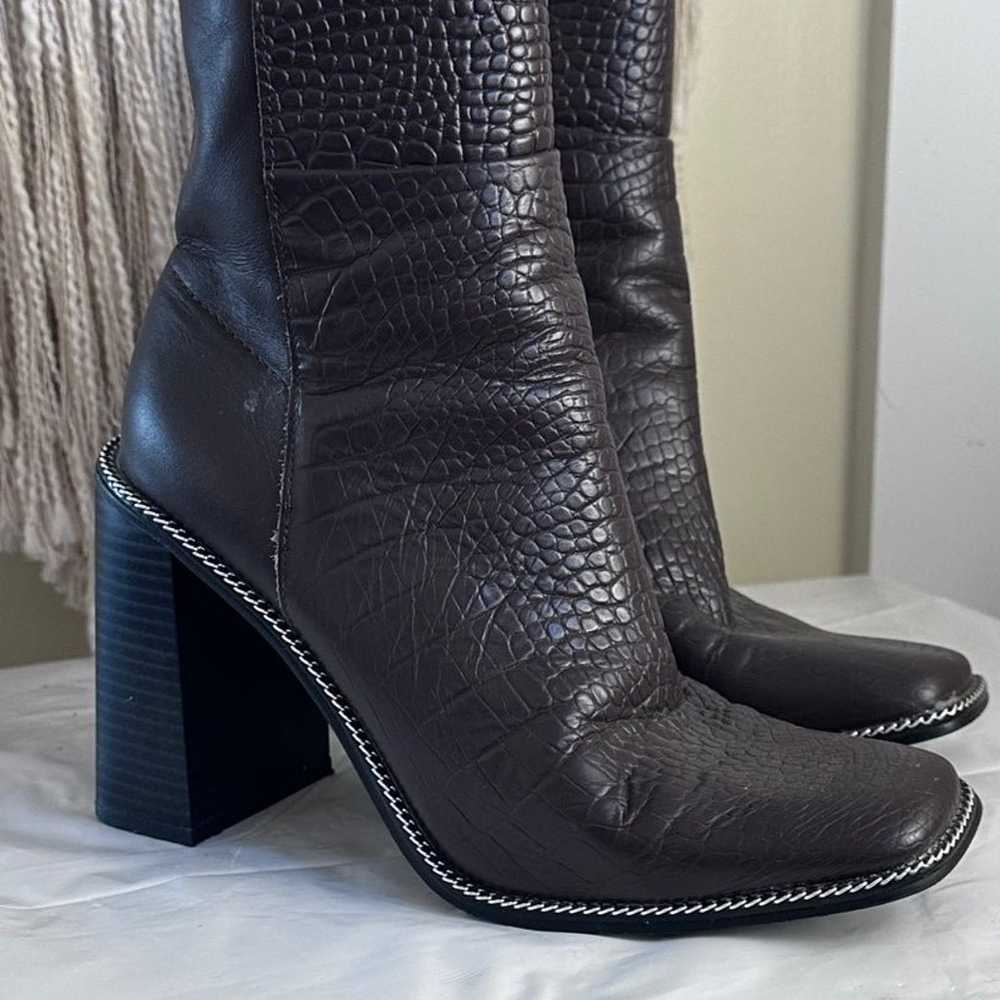 Aldo flex womens leather heal Boots like new  siz… - image 2