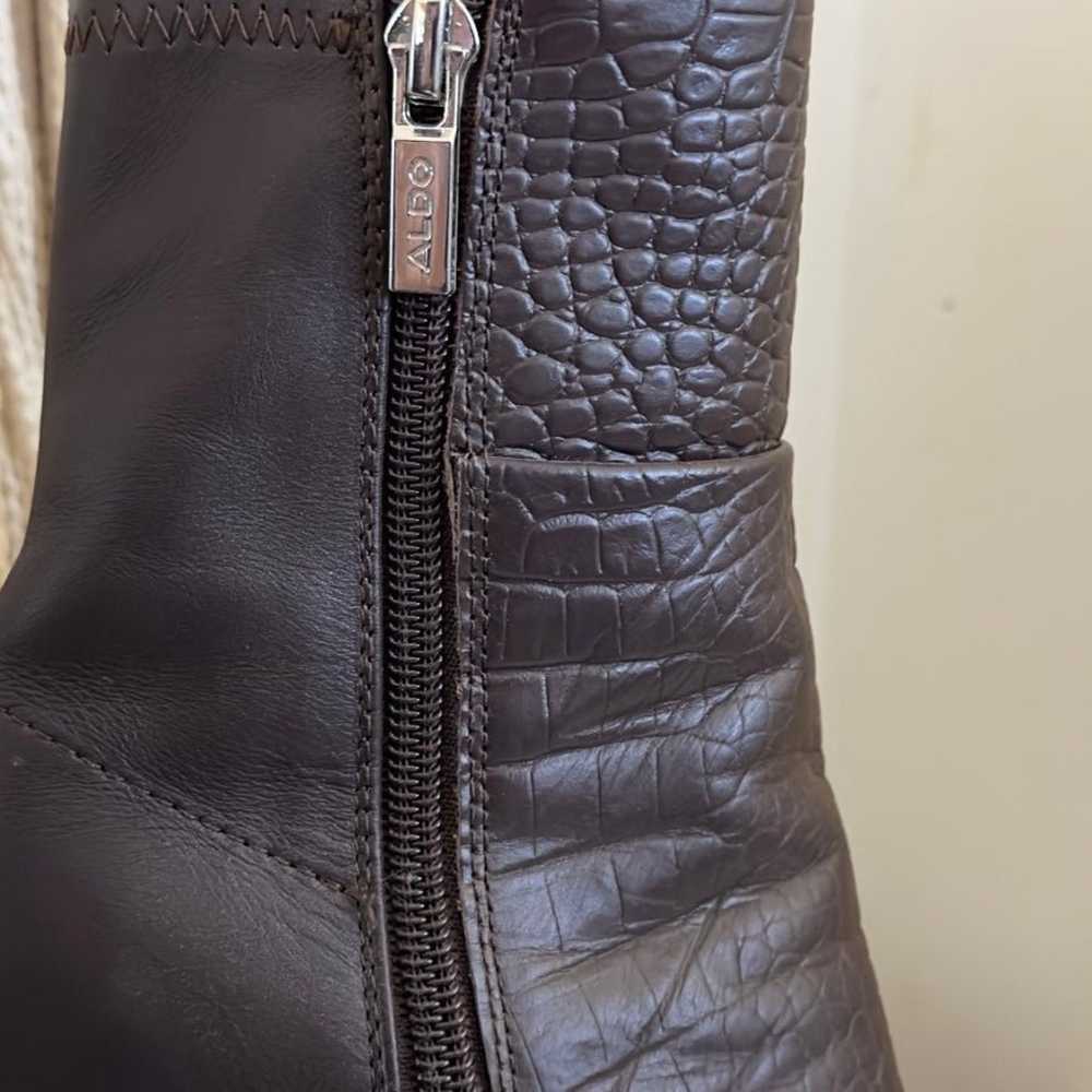 Aldo flex womens leather heal Boots like new  siz… - image 5