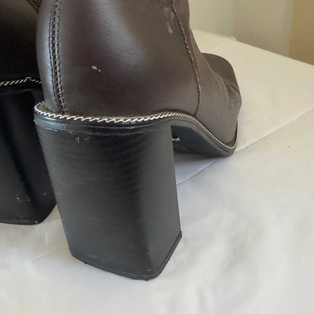 Aldo flex womens leather heal Boots like new  siz… - image 8