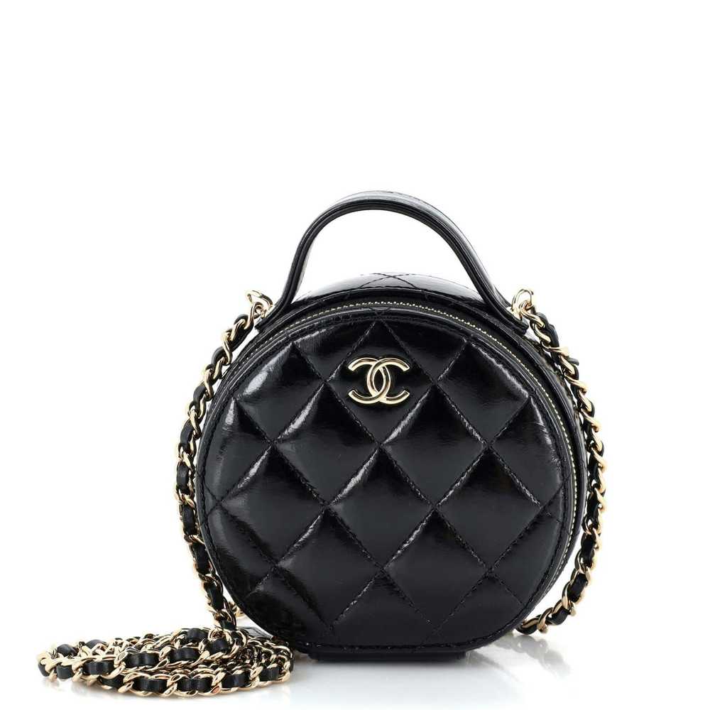 Chanel Handle with Care Round Vanity Case with Ch… - image 1