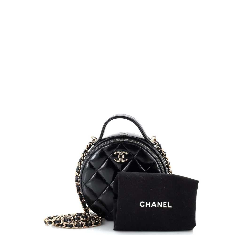 Chanel Handle with Care Round Vanity Case with Ch… - image 2