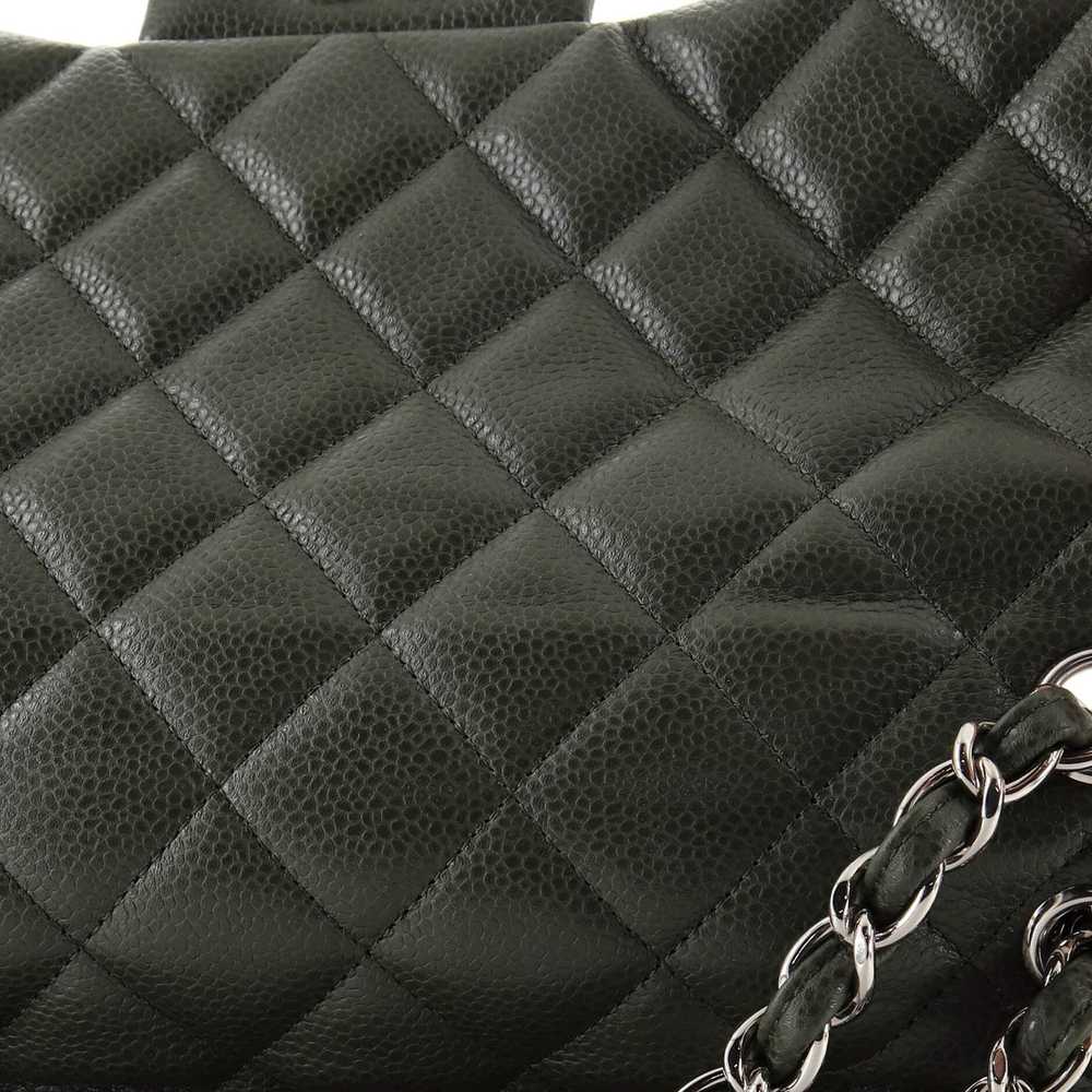 Chanel Classic Double Flap Bag Quilted Caviar Jum… - image 7