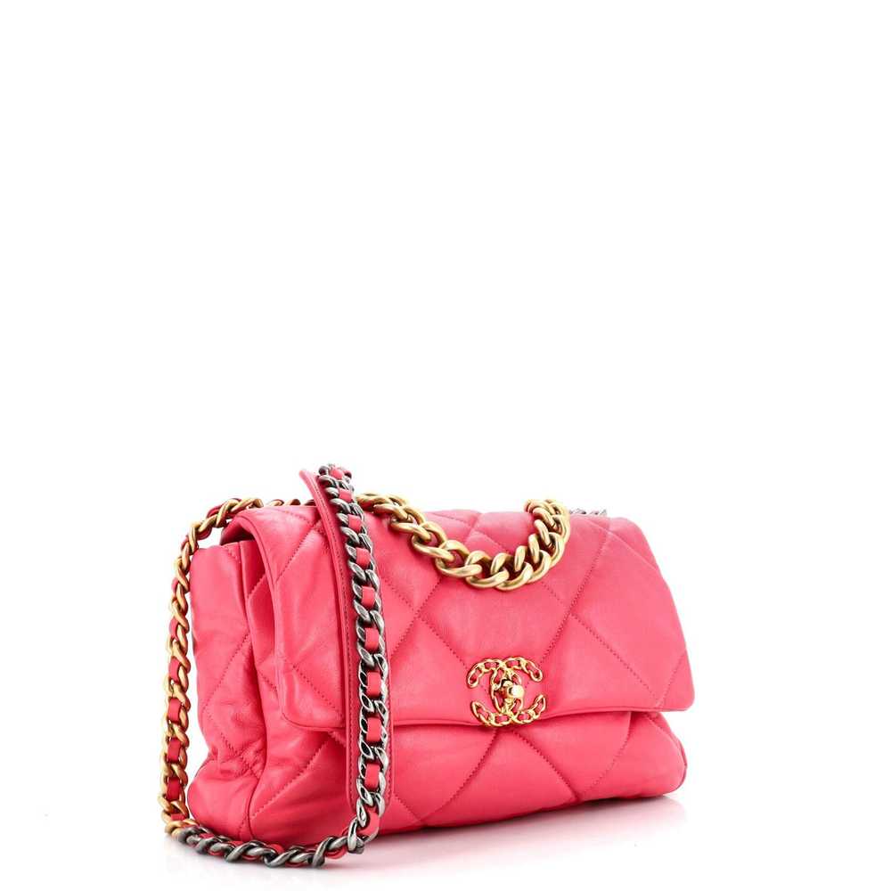 Chanel 19 Flap Bag Quilted Leather Large - image 2