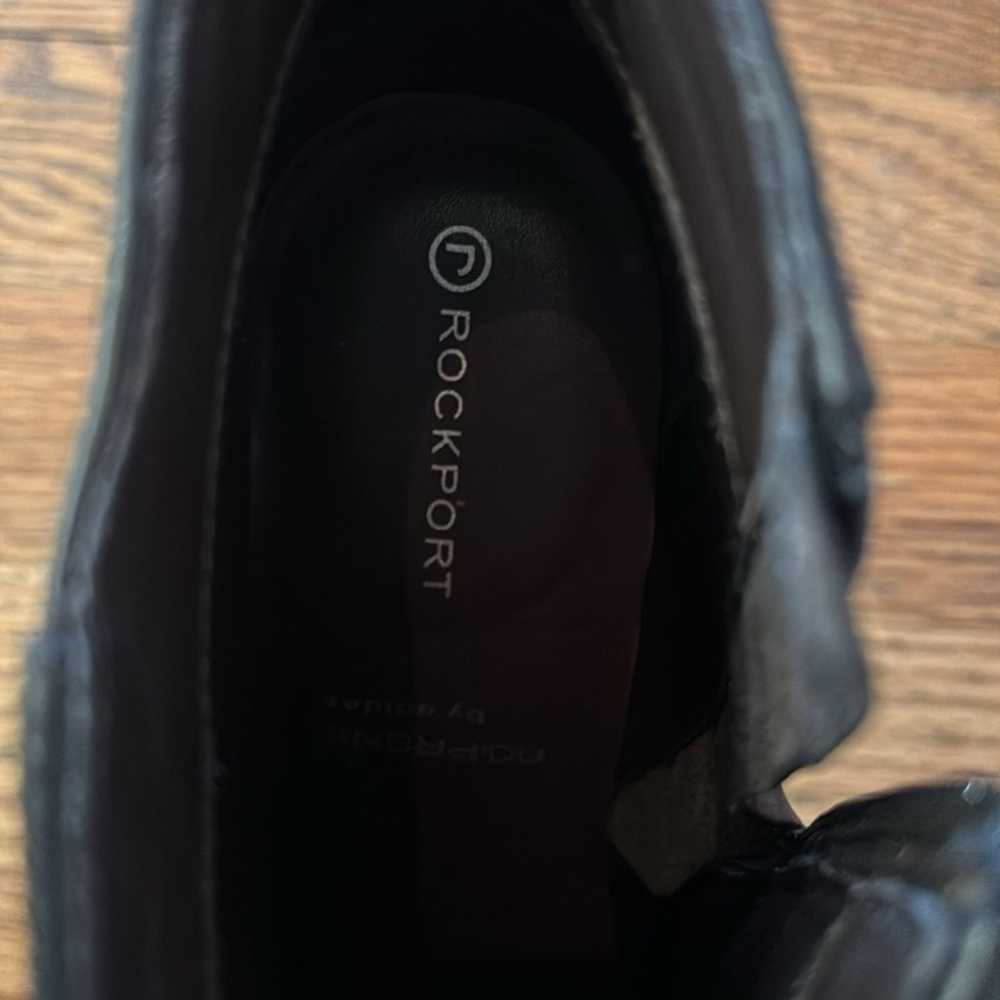 Rockport women’s brown leather platform heel boot… - image 8