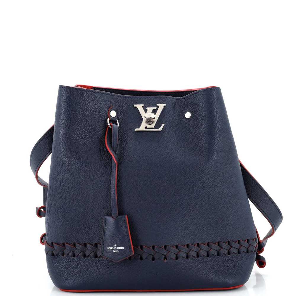 Louis Vuitton Lockme Bucket Bag Braided Leather N… - image 1