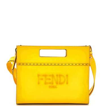 Fendi Logo Cut-Out Handle Shopper Tote Embossed L… - image 1