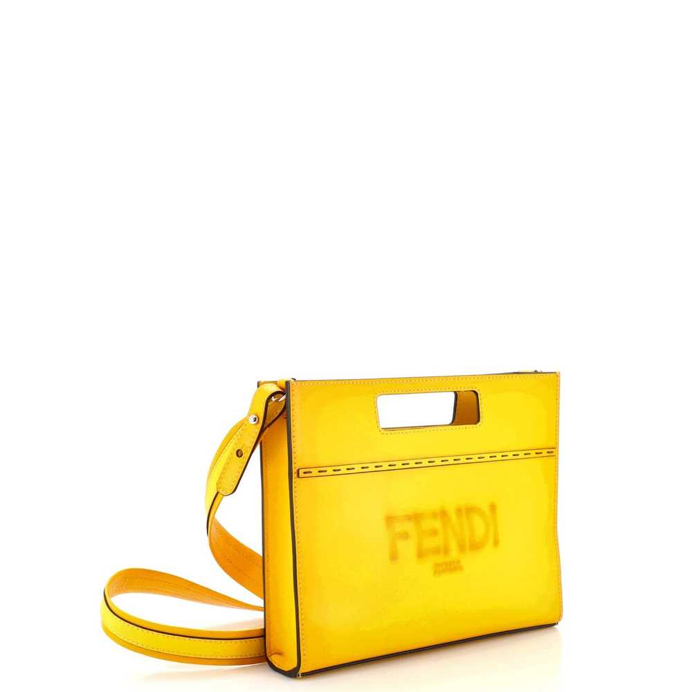 Fendi Logo Cut-Out Handle Shopper Tote Embossed L… - image 2