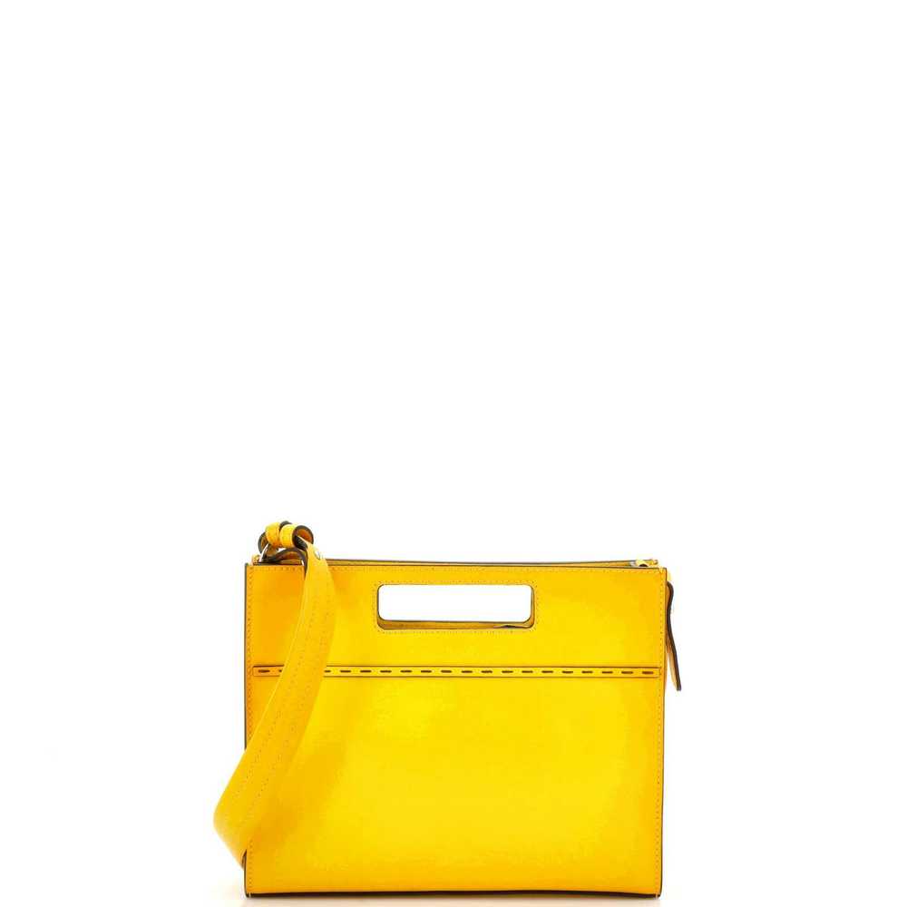 Fendi Logo Cut-Out Handle Shopper Tote Embossed L… - image 3