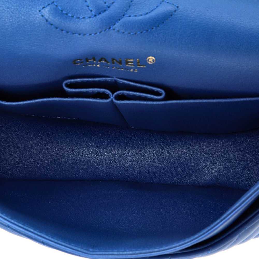 Chanel Classic Double Flap Bag Chevron Lambskin S… - image 6