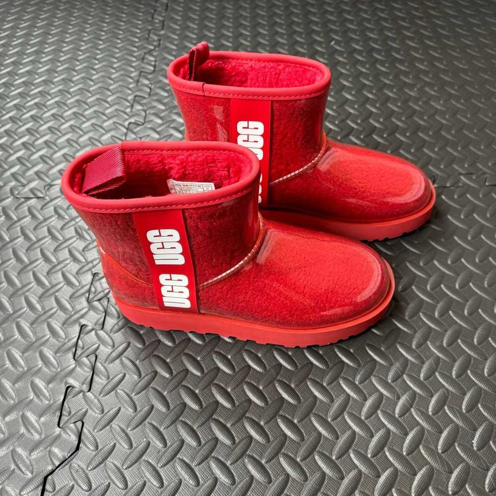 UGG Waterproof Mini Red Boots Size 6 - image 2