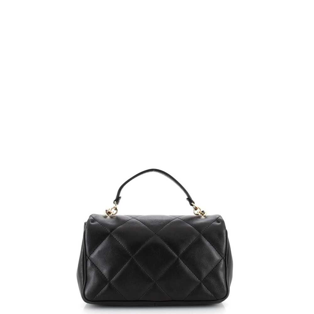 Chanel Easy Carry NM Flap Bag Quilted Lambskin Sm… - image 4