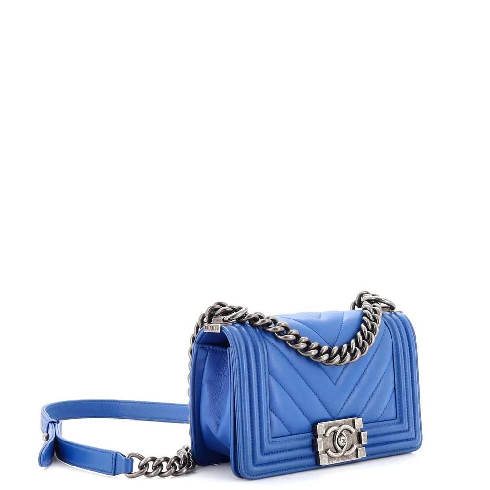 Chanel Boy Flap Bag Chevron Lambskin Small - image 2