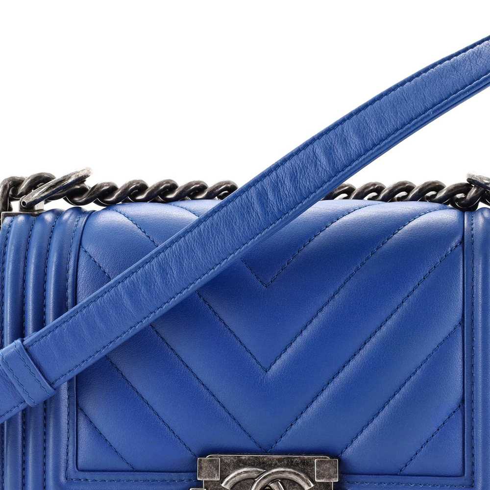 Chanel Boy Flap Bag Chevron Lambskin Small - image 7