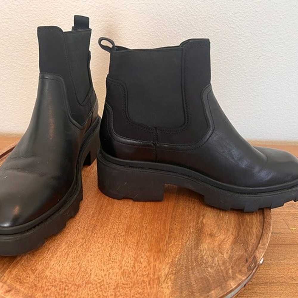 ASH Black Leather Lug Sole Booties - Size 9.5 EU … - image 10