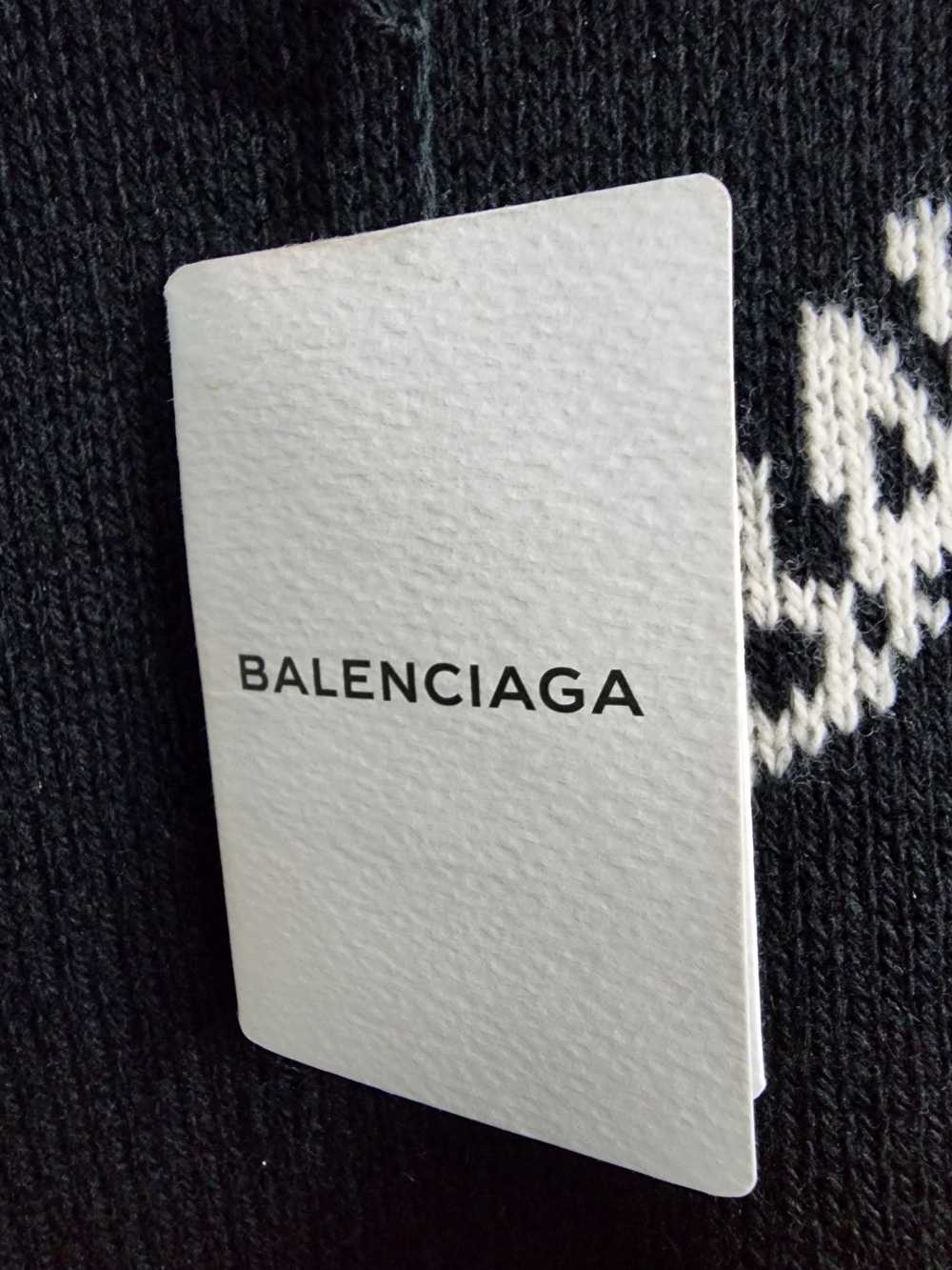 Balenciaga Jacquard Allover Logo Sweater - image 10