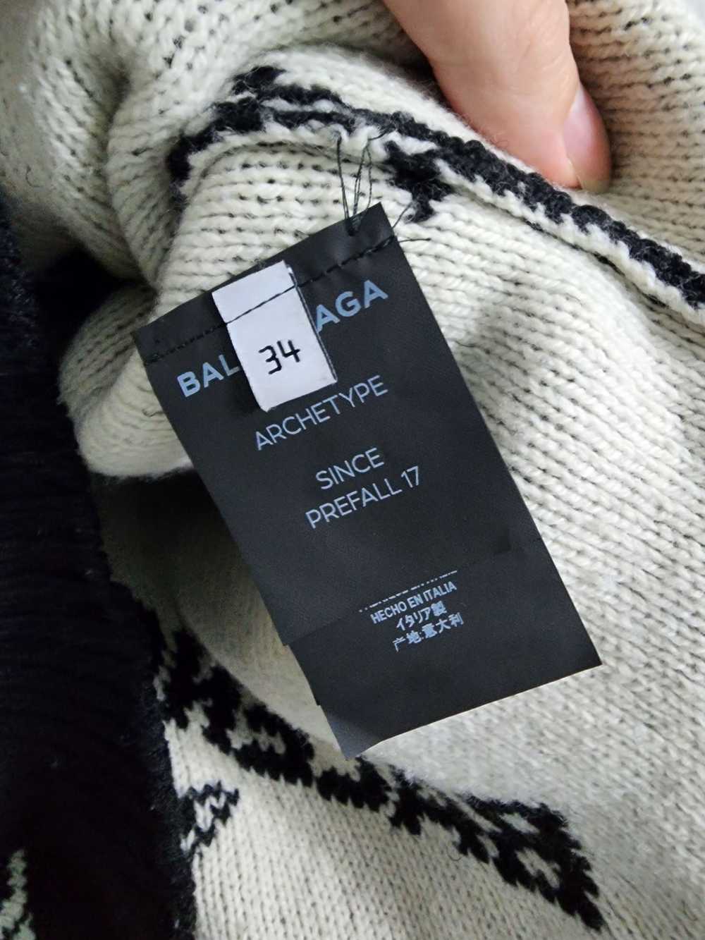 Balenciaga Jacquard Allover Logo Sweater - image 12