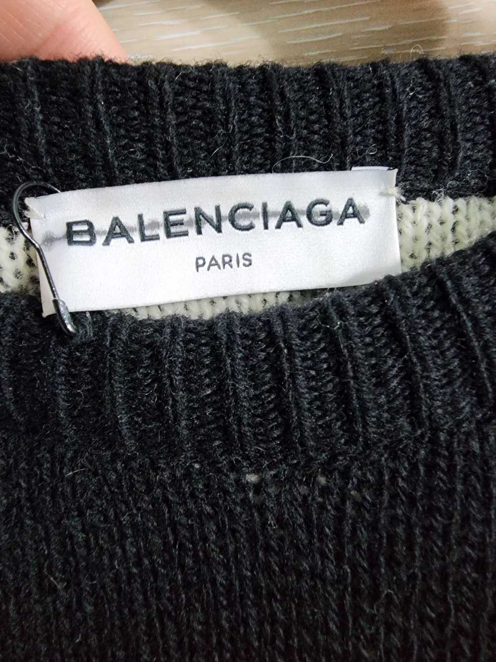 Balenciaga Jacquard Allover Logo Sweater - image 9