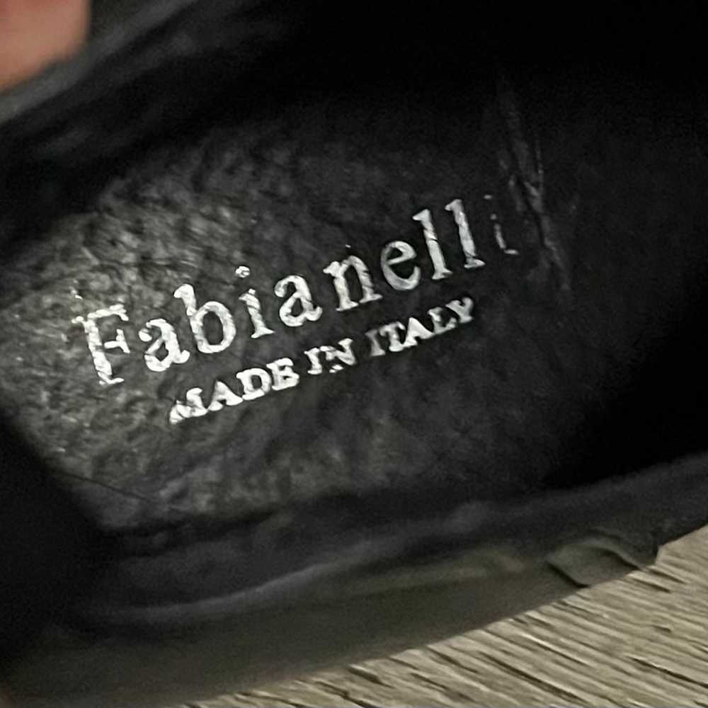 Fabianelli Made in Italy Black Leather Pull On An… - image 5