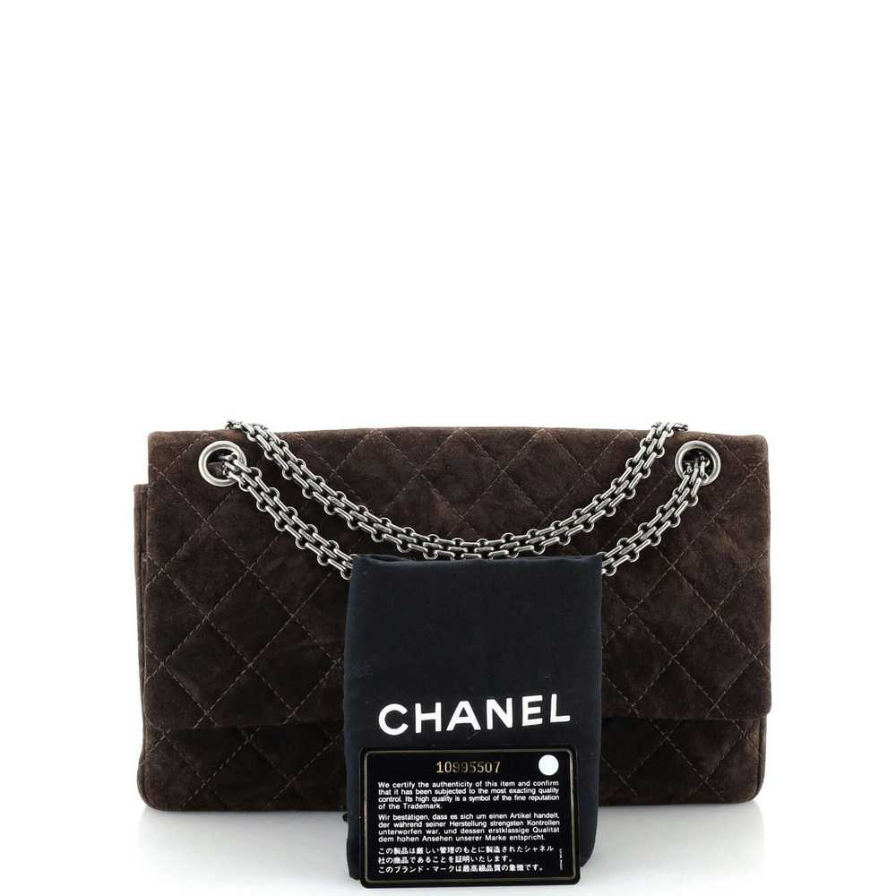 Chanel Reissue 2.55 Flap Bag Quilted Suede 226 - image 2
